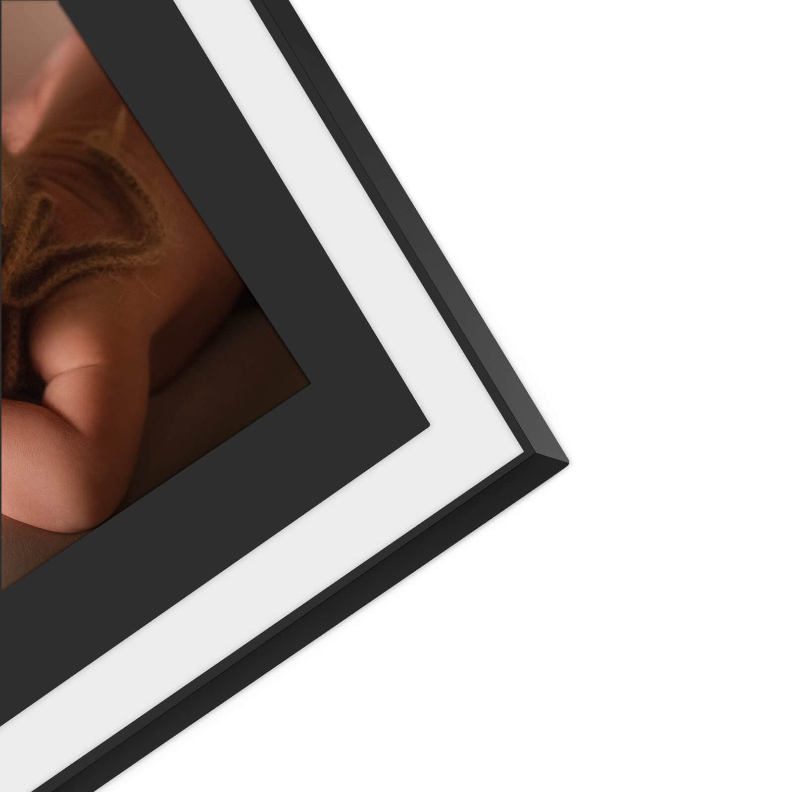 IZIDDO 4x6 Picture Frames Set of 2, Black Glass Photo Frame, Only for Tabletop Display, Gift Picture Frame, Horizontally or Vert
